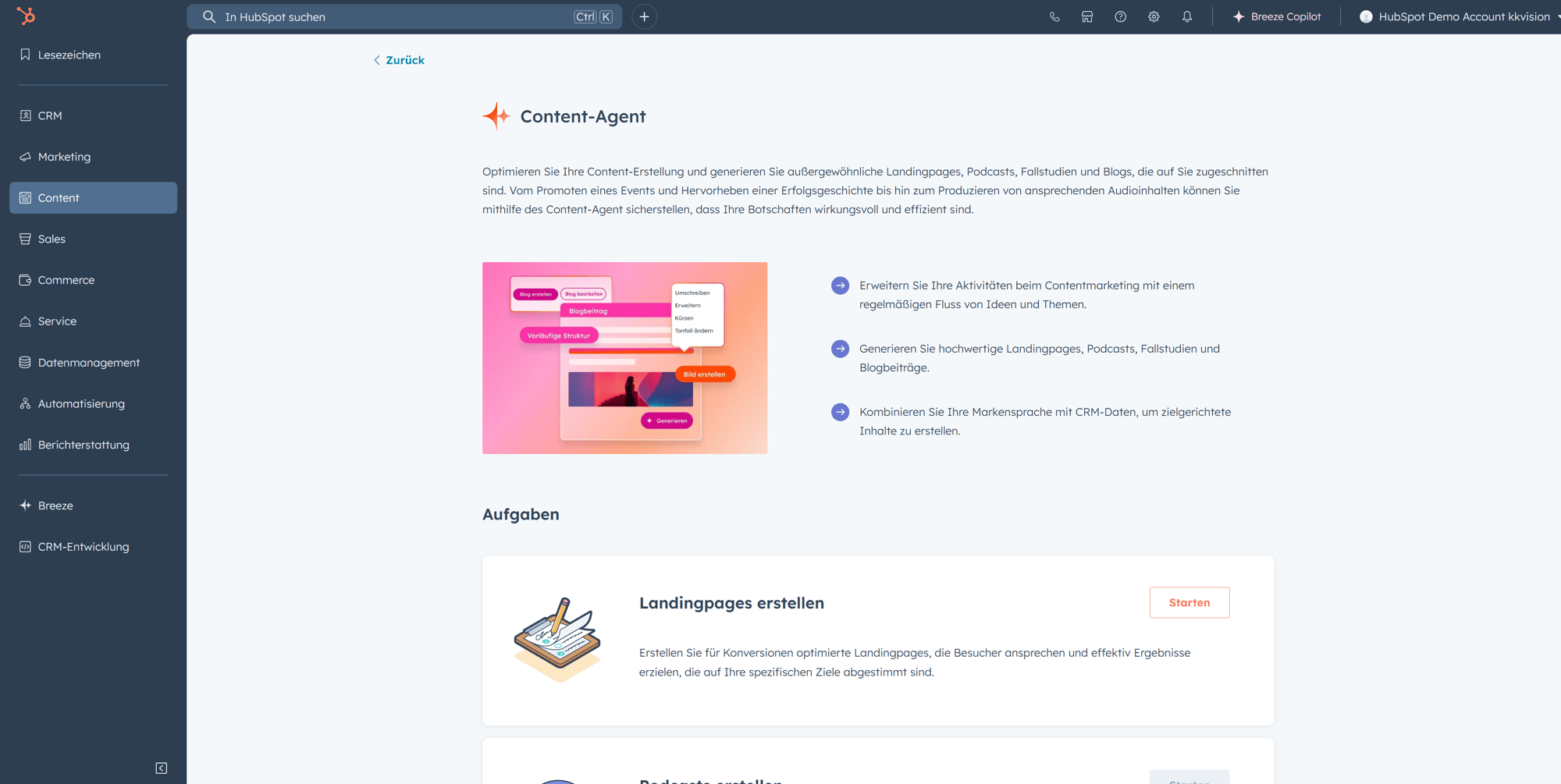 HubSpot Breeze AI Content Agent